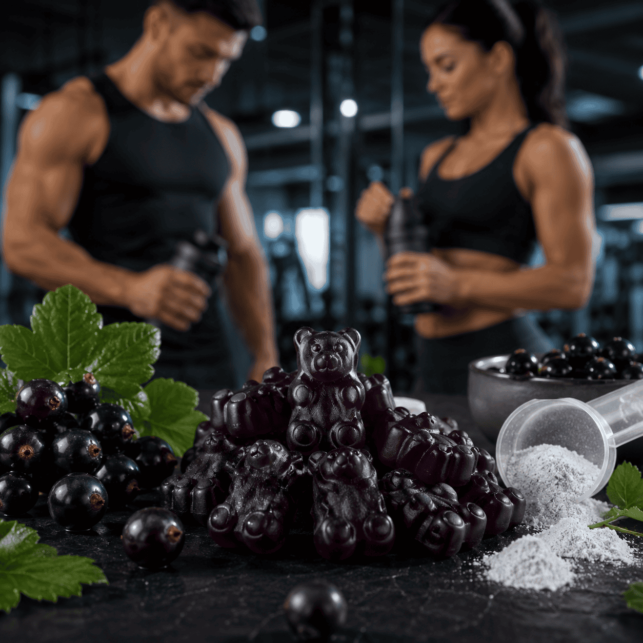 Creatine gummies compared with traditional creatine powder