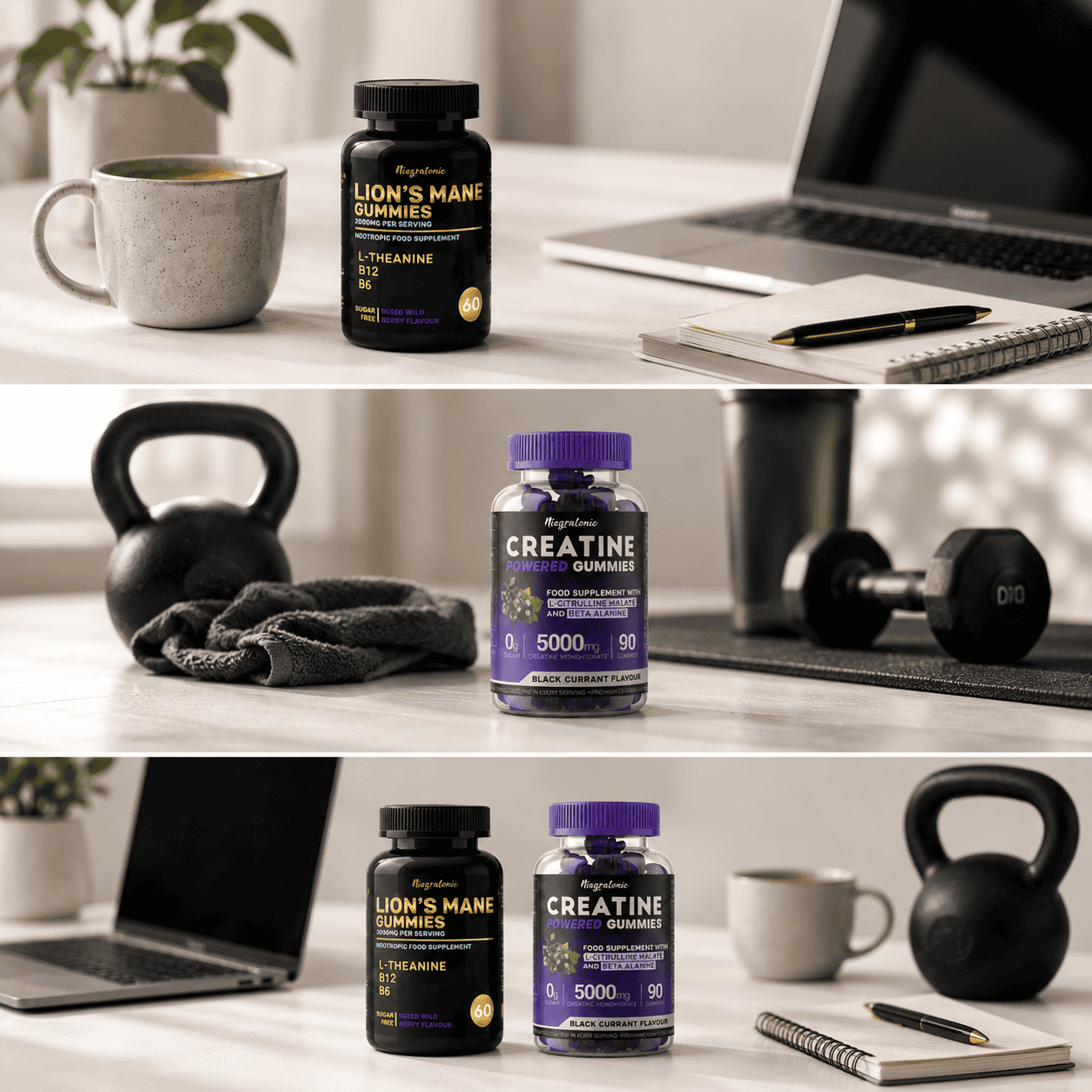 Daily schedule for taking lion's mane and creatine