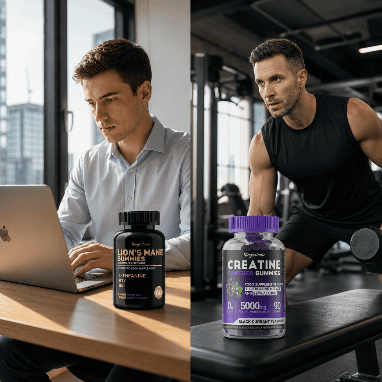 Professional balancing work productivity and fitness performance